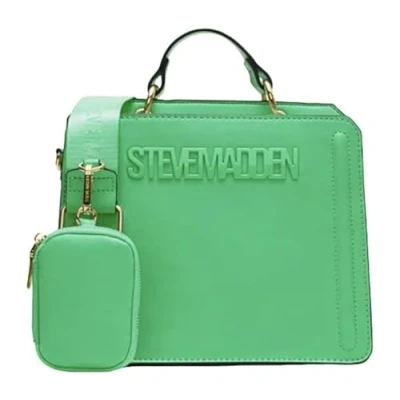 Imagen de Steve Madden Crossbody Bag, Bevelyn Bolso Cruzado Convertible para Mujer, Verde Acampanado, Talla de un