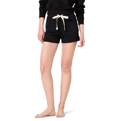 Imagen de Amazon Essentials Pantalón Corto de Pijama Rizo Ligero Mujer, Negro, XS