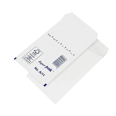 Imagen de Paper24 Sobres autoadhesivos con plástico de burbujas (100 x 165 mm, 10 unidades, 120 175 mm), color blanco
