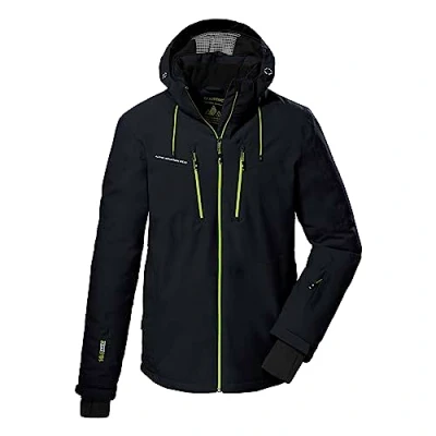 Imagen de killtec Hombre Chaqueta de esquí/chaqueta funcional con capucha desmontable y paranieves KSW 44 MN SKI JCKT, black, M, 38698 000