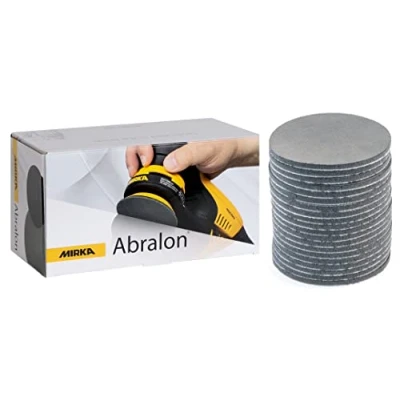 Imagen de Mirka Abralon J3 Almohadilla de lijado pulido 77mm grano 2000, 20/paquete, para lijar y pulir barniz, madera, plástico