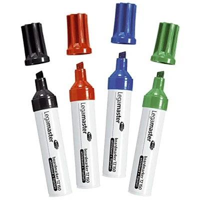 Imagen de Legamaster 7 115094 Pack de 4 rotuladores fácil borrado, multicolor
