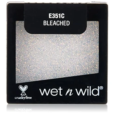 Imagen de Wet n Wild Color Icon Glitter Eyeshadow Single Sombra de Ojos Brillante con una Fórmula Hidratante y Textura Sedosa, Maquillaje Profesional Vegan Blanco