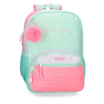 Imagen de Movom La Vita è Bella Mochila Escolar Verde 31x42x13 cms Poliéster 16,93L