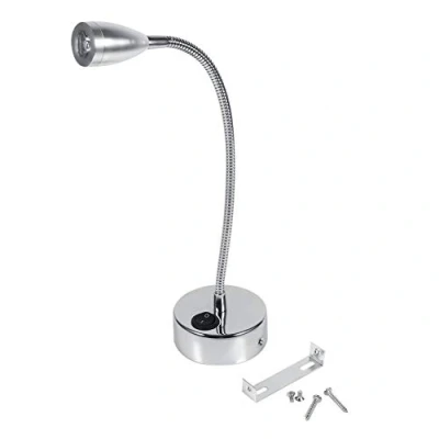 Imagen de Fdit Lámparas De Cuello Cisne Pared Modernas, Led, 3 W Lectura, Luz Flexible Noche, 85 265 V Con Interruptor, Blanco Frío Interruptor)