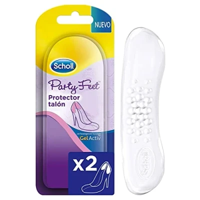 Imagen de Scholl Party Feet, Almohadillas Protectoras del Talón Invisibles para Mujer, Evita el Roce de los Zapatos, Pack 2