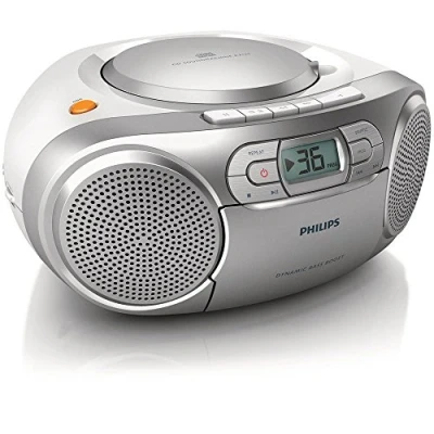Imagen de Radio CD Philips AZ127/12, CD, R y RW, FM