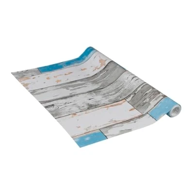 Imagen de Venilia Lámina adhesiva Perfect Fix, Madera Azul escuro, 45cm x 2m, Espesor 150μ, Vinilo autoadhesivo para muebles o cocina, decorativas papel pintado pared, PVC sin ftalatos, Fabricado en UE