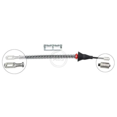 Imagen de A.B.S. K12076 Cable de Freno Mano 210 Tambor para dirección izquierda/derecha OPEL: Vectra B Berlina, CC