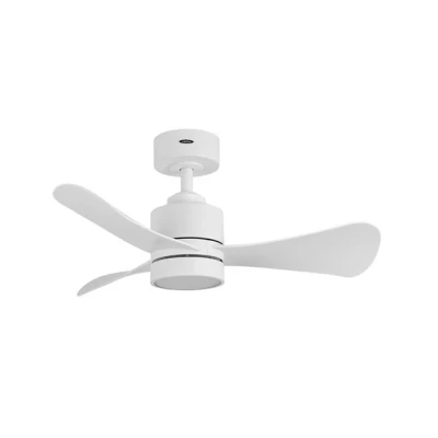 Imagen de Abrila Ventilador DC ZEPELIN Color Blanco con tres Aspas 6 Velocidades Ajustables 3 Temperaturas de Luz Mando a Distancia Incluido