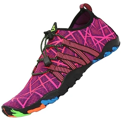 Imagen de SAGUARO Escarpines Hombre Mujer Zapatillas de Agua Antideslizantes Zapatos Secado Rápido Playa Calzado para Natacion Surf Acuaticas Piscina Gris Gr.36 EU