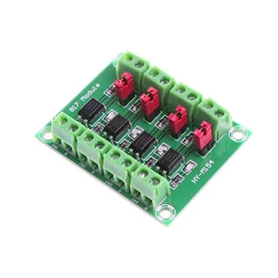 Imagen de DollaTek PC817 Módulo Adaptador de convertidor Voltaje Placa Aislamiento 4 Canales Controlador 3.6 30V Aislado fotoeléctrico