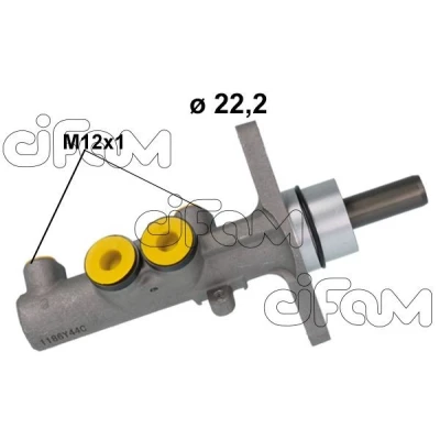 Imagen de CIFAM 202 1186 Cilindro Maestro de Freno 22,20 Aluminio SEAT: Ibiza 4, 4 Sportcoupe, ST