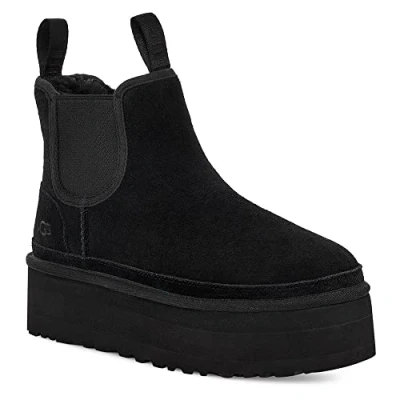 Imagen de UGG Neumel Platform Chelsea Botines con plataforma, Mujer, Talla: 41, Black Zapatos