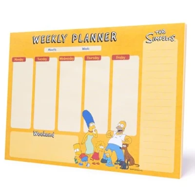Imagen de Bloc Planificador Erik Semanal A4 The Simpsons