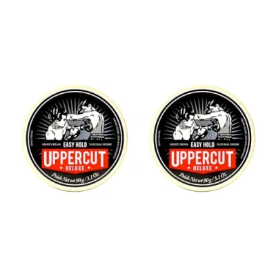 Imagen de Uppercut Deluxe Easy Hold Hair Putty For Men, Light Hold, Natural Finish Water Based Pomade Men Washes Out Easily 2 x 90g