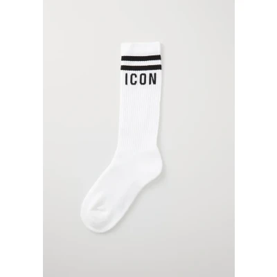 Imagen de DSQUARED2 ICON MID CREW Calcetines, Hombre, Talla: 43 44, White/black