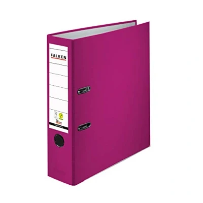 Imagen de Falken PP color Carpeta de plástico (8 cm ancho, DIN A4, con anillas, vegana), morado