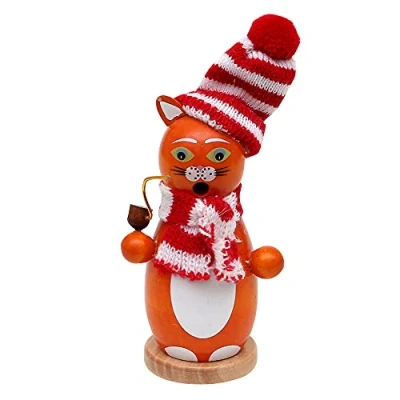 Imagen de Dekohelden24 Figura Decorativa de Gato Madera, 13 cm Aprox.
