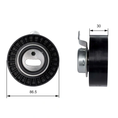 Imagen de GATES T41008 Polea tensora, correa dentada Tru Power FORD: FIESTA 3, Escort 6, MONDEO 2 Kombi