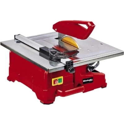 Imagen de Einhell Cortadora de Azulejos (800 W, tope ángulo ajustable, depósito agua, guía corte con escala, empuñadura transporte, incl. disco diamante 180 mm diámetro)