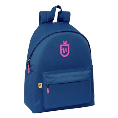Imagen de Safta KINGS LEAGUE 1K Day Pack Infantil, Mochila Calidad y Máxima Resistencia, Cómoda Versátil, 33x15x42 cm, Color Azul