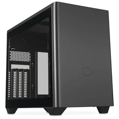 Imagen de Cooler Master MasterBox NR200P V2 Caja de Ordenador Mini ITX Panel Lateral Vidrio, Diseño GPU Vertical, Cable Riser PCIe 4.0 x16, Acceso 360 Grados, Ventilador PWM 120mm, USB 3.2 Gen 2x2 Tipo C