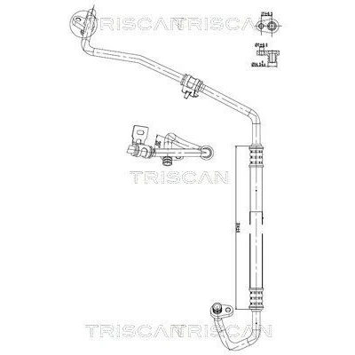 Imagen de TRISCAN 9010 28067 Tubería de baja/alta presión, aire acondicionado compresor a condensador CITROËN: Berlingo