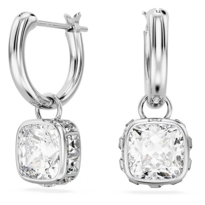 Imagen de Swarovski Stilla Pierced Earrings MINI HOOP Pendientes silvercoloured/white, Mujer, Talla: One Size, Silver coloured/white