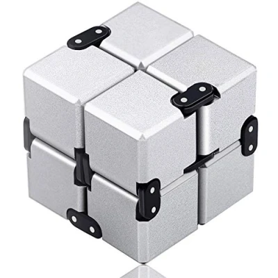 Imagen de Funxim Infinity Cube Toy para Adultos y niños, versión Nueva Fidget Finger Stress Ansiedad, Killing Time Toys Infinite Office Staff