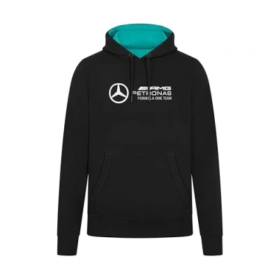 Imagen de Mercedes AMG Petronas Sudadera con Capucha de Hombre F1 Gran Logotipo del Equipo en 3D Negro Tamaño: M