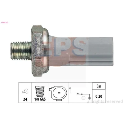 Imagen de EPS 1.800.187 Sensor de Presión Aceite 1/8 GAS Made in Italy OE Equivalent MITSUBISHI: COLT 6, SMART: Fortwo II Coupé, Forfour I