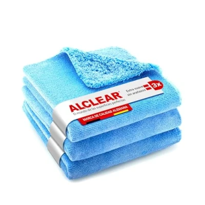 Imagen de ALCLEAR 820203U_3 Paño de Doble Faz para Limpiar la Pintura del Coche, 40 x cm, Azul