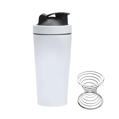 Imagen de 750ml Coctelera de Proteína Acero Inoxidable, Proteinas En Inoxidable con Stir Ball, Botella Mezcladora Deportiva, Mezclador Proteínas Shaker para Fitness Gimnasio Deportivo