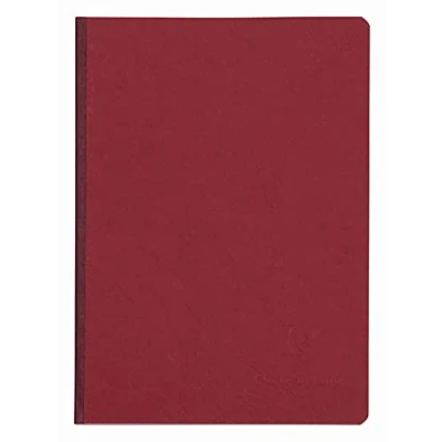 Imagen de Clairefontaine 795422C Collection Age Bag Un Carnet Cousu Dos Toilé Rouge A5 14,8x21 cm 192 Pages Petits Carreaux Papier Blanc 90 g Couverture Carte Lustrée Grain Cuir