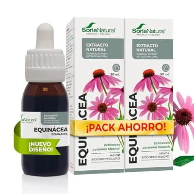 Imagen de Soria Natural Extracto de Equinácea Refuerza tus defensas forma Ayuda al sistema inmunológico Planta 100% Alta Absorción PACK 2 x 50ml