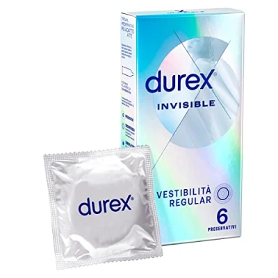 Imagen de Durex Invisible Preservativos ultra finos de alta sensibilidad, 6 perfiles