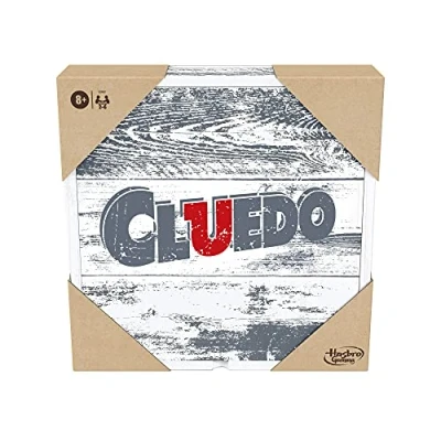 Imagen de Cluedo, Edición Rústica de Madera, Juego Mesa Hasbro Gaming, 8+, Versión Francesa, 2 a 6 Jugadores, Exclusivo en Amazon