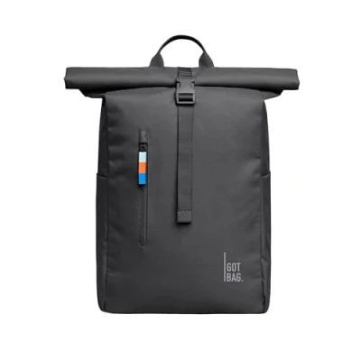 Imagen de GOT BAG Mochila Rolltop Easy en Ocean Impact Plastic para portátil Repelente al agua con funda de 16&quot; enrollable 31 litros capacidad (shark)