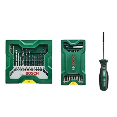 Imagen de Bosch Accessories Mini X Lin 2607017655 Juego de puntas destornillador (41 piezas, incluye destornillador)