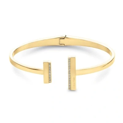 Imagen de Calvin Klein Pulsera esclava para Mujer Colección MINIMAL LINEAR con cristales 35000161
