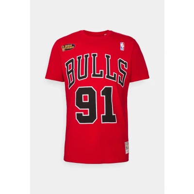 Imagen de Mitchell &amp; Ness NBA Chicago Bulls TEE Dennis Rodman Equipación de clubes, Hombre, Talla: Large, Red