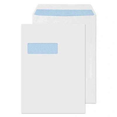 Imagen de Blake Everyday 324 x 229 mm, 120 gsm Bolsillo Autoadhesivo Ventana (14892), Blanco Paquete de 500