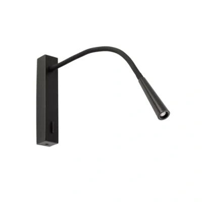 Imagen de Faro Barcelona 64319 FLIN LED Lámpara aplique lector negro