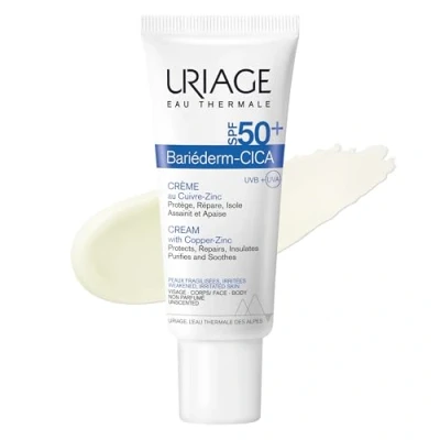 Imagen de Uriage Bariederm Cica Cr Spf50 Ml, Único, 40 Mililitro