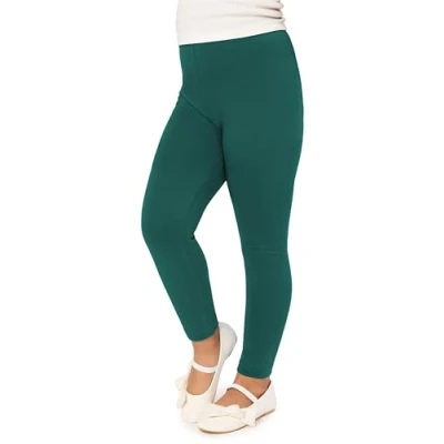 Imagen de Merry Style Leggins Mallas Pantalones Largos Ropa Deportiva Niña MS10 130 (Verde Esmeralda, 152 cm)