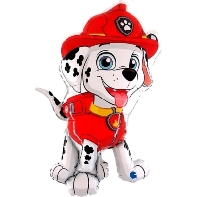 Imagen de globo de vinilo Marshall Paw Patrol Figuras aprox. 80 cm, globos helio, regalo, globo, ferrocarril, Kirmes Rummel