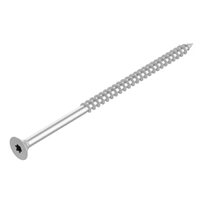 Imagen de tornillo SECCARO para aglomerado 6 x 120 mm, acero galvanizado, madera con rosca parcial, TX / hexalobular, 50 piezas