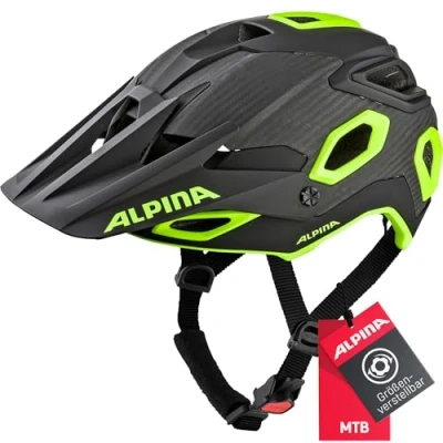 Imagen de Alpina ROOTAGE Casco de Bicicleta, Unisex Adultos, Black Neon Yellow, 57 62