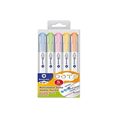 Imagen de ROTULADORES DOTS DOBLE PUNTA/CAJA 5 COLORES